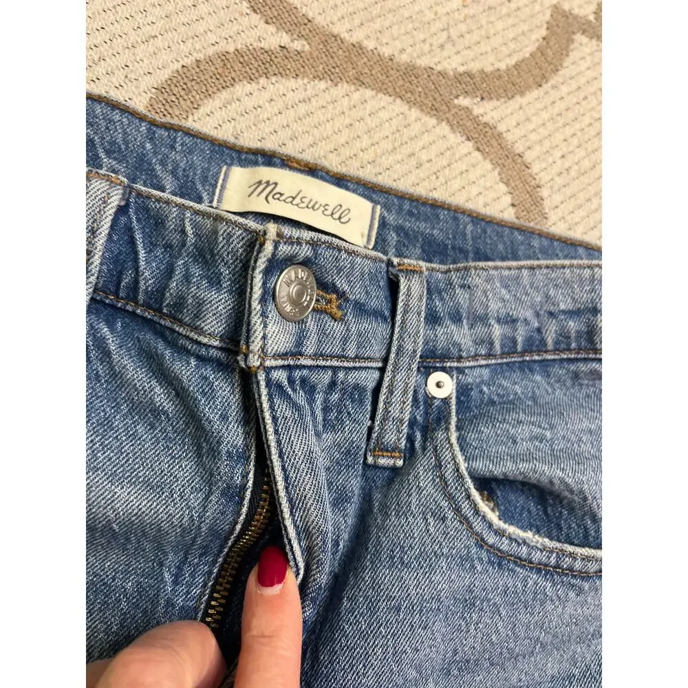 Madewell The High-Rise Slim Boyjean in Neal Wash, TENCEL Denim Edition , size 27 - Picture 15 of 15